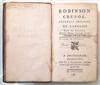 (DEFOE, DANIEL.) Feutry, Aimé-Ambroise-Joseph. Robinson Crusöé, Nouvelle Imitation. 2 vols. in one. 1766. Feutry''s copy(?).